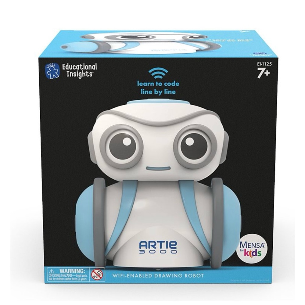 Educational Insights Artie 3000 WiFi-Enabled Drawing Robot - Blue and White